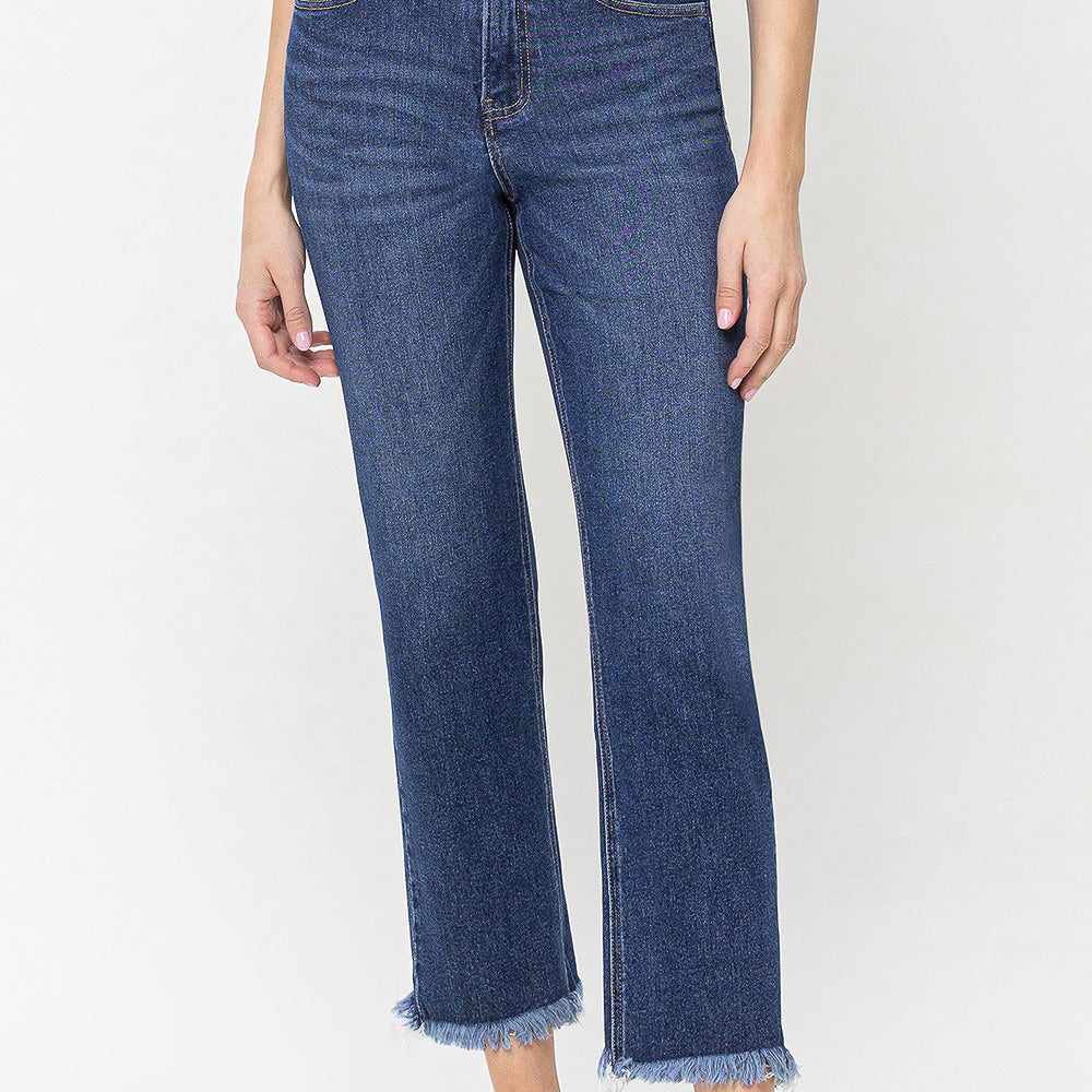 Fabulously High Rise Crop Straight Jeans (8773728633083)