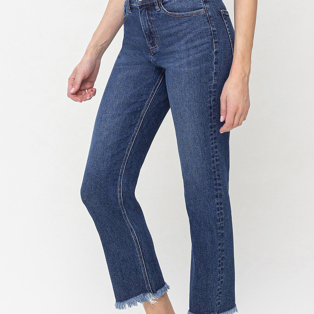 Fabulously High Rise Crop Straight Jeans (8773728633083)