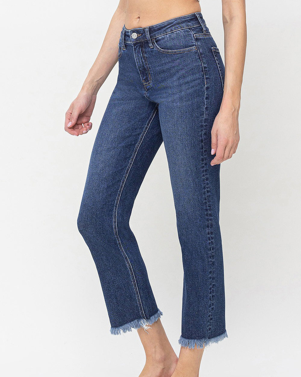 Fabulously High Rise Crop Straight Jeans (8773728633083)