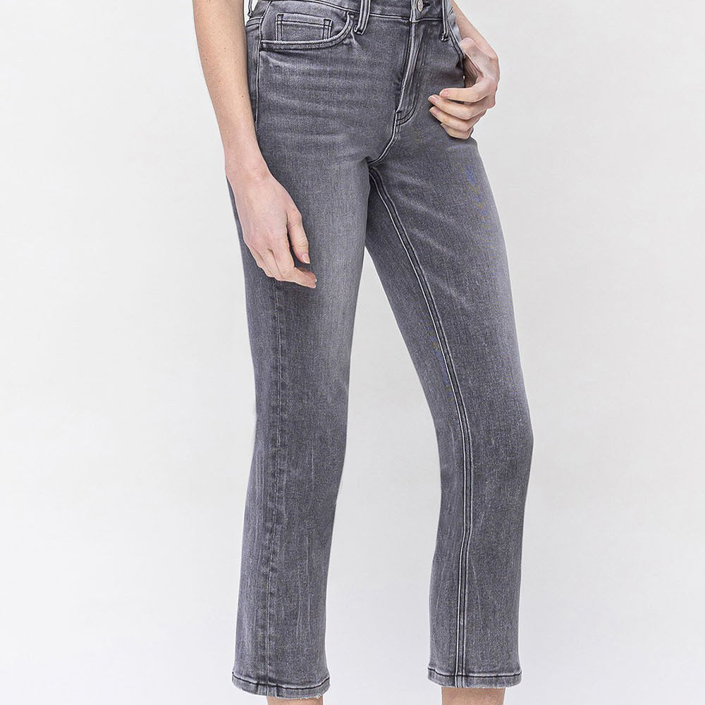 Awesome High Rise Ankle Straight Jeans (8873080553723)