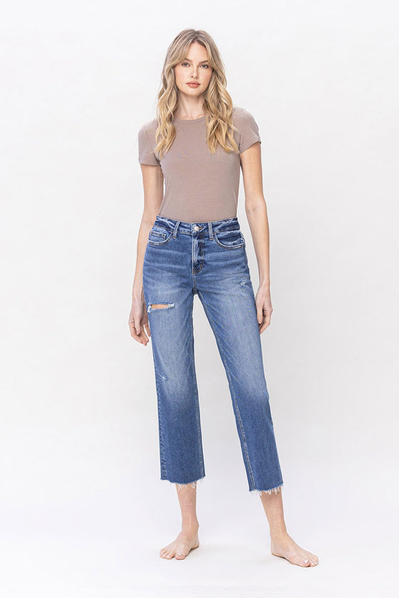 Enchantingly High Rise Crop Straight Jeans (8273248223483)