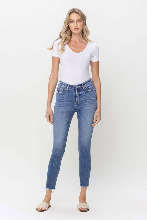 Deservedly High Rise Crop Skinny Jeans (8233408037115)