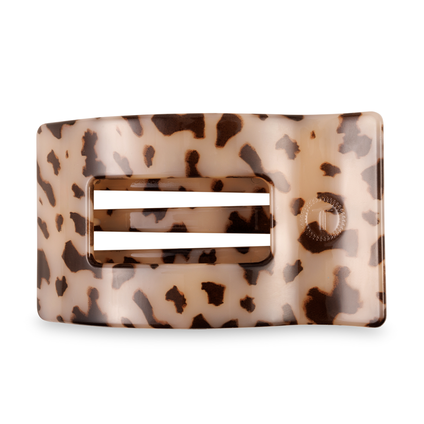 Flat Rectangle Hair Clip | Large | Blonde Tortoise (9100171378939)
