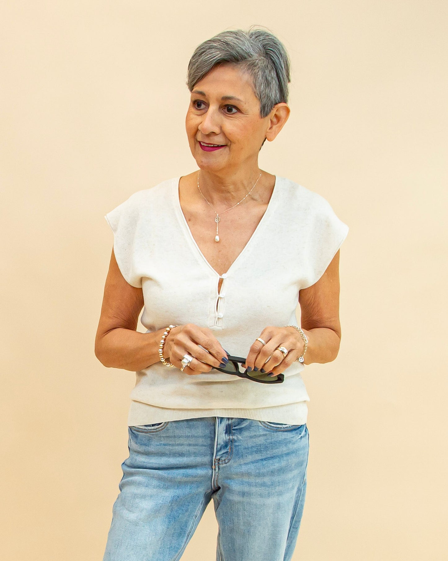 Just the Start Top in Natural (8955124416763)
