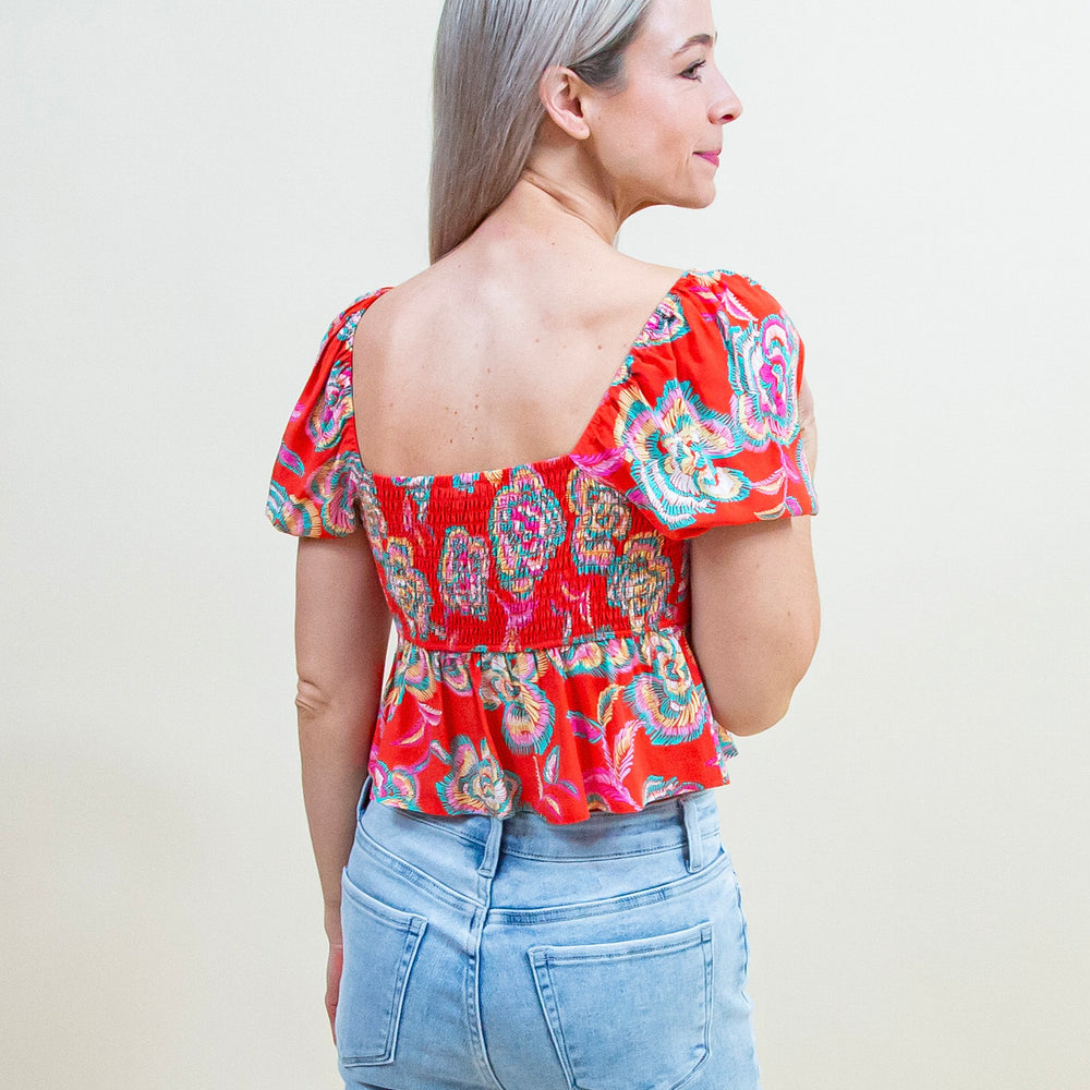 
                      
                        Renelle Floral Top in Tango (8178904793339)
                      
                    