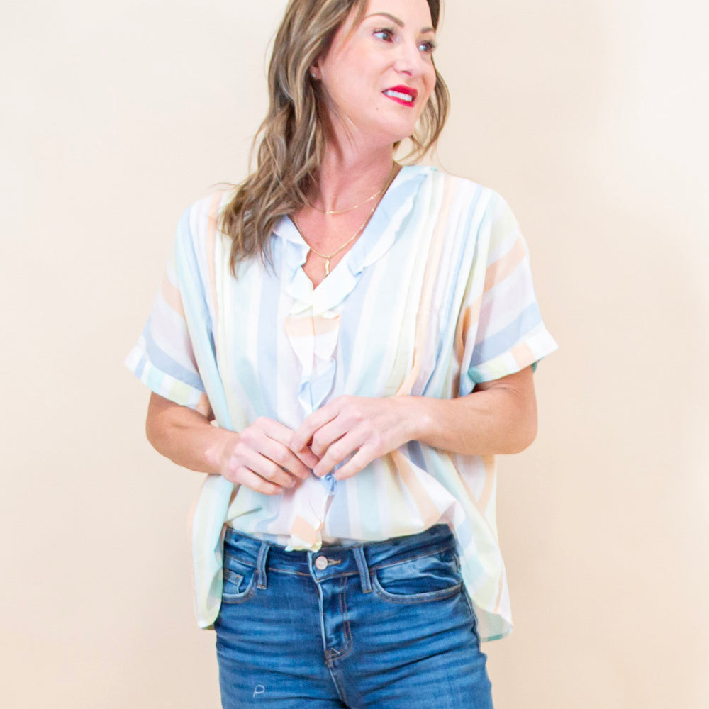 Natural Charm Blouse in Cream (8988221538555)