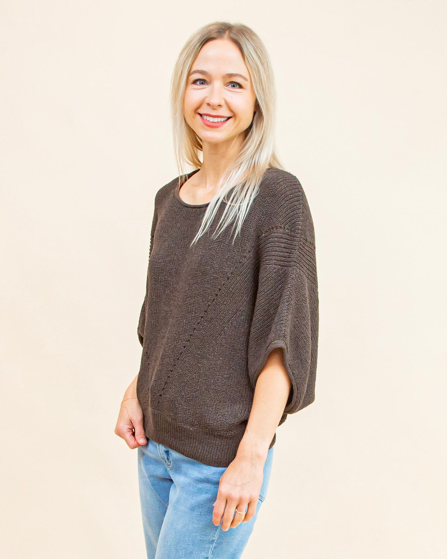 Walk This Way Sweater in Warm Charcoal (9063348797691)