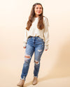 Cuddly Classic Sweater in Cream (8154930348283)