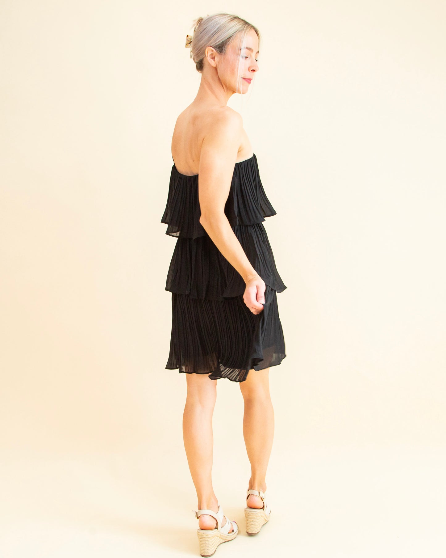 Date Night Dreams Dress in Black (8589875151099)