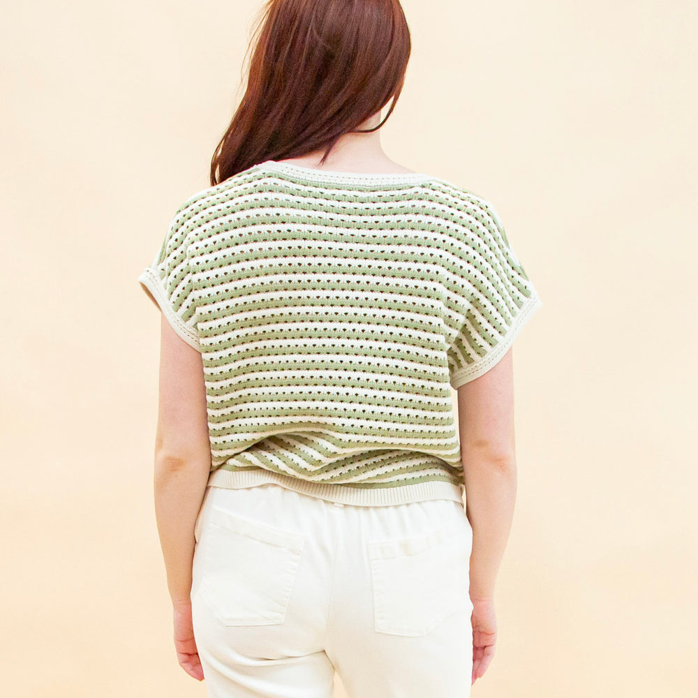 
                  
                    Light & Airy Sweater Top  in Light Olive (8955518124283)
                  
                