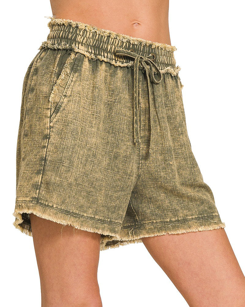 
                      
                        High Hopes Linen Shorts in Lt Olive (8681218834683)
                      
                    