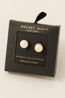  Secret Box Pearl Stud Earrings (8303068905723)