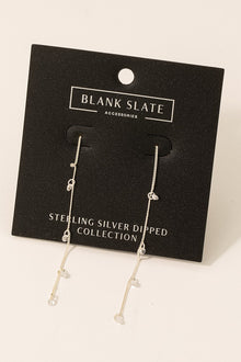  Gold Dipped Mini Gem Chain Threader Earrings (8303071199483)