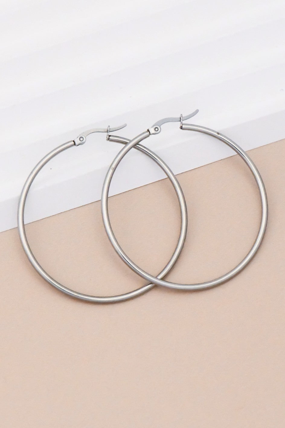 Waterproof Stainless Steel Hoops (8349359145211)