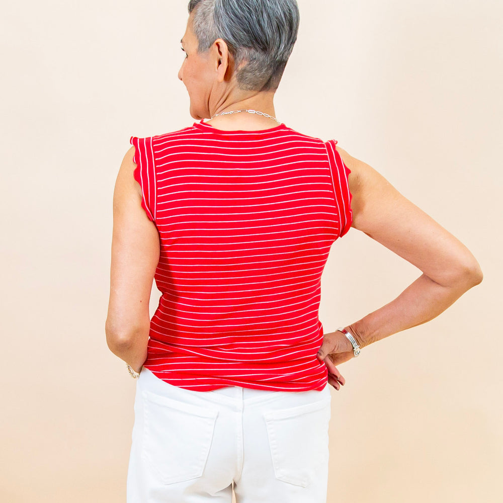 
                  
                    Fine Line Top in Ruby/White (8992695845115)
                  
                