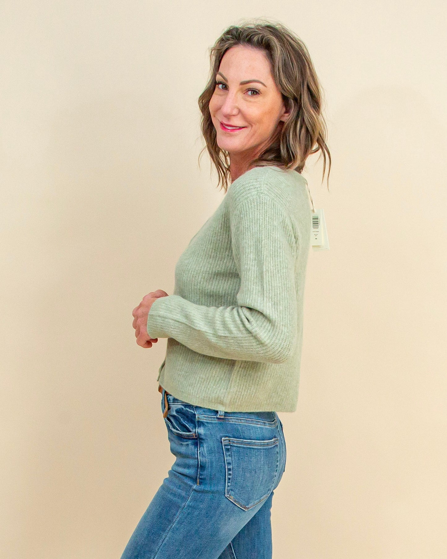 Emile Cardigan in Bay Leaf (8977990451451)