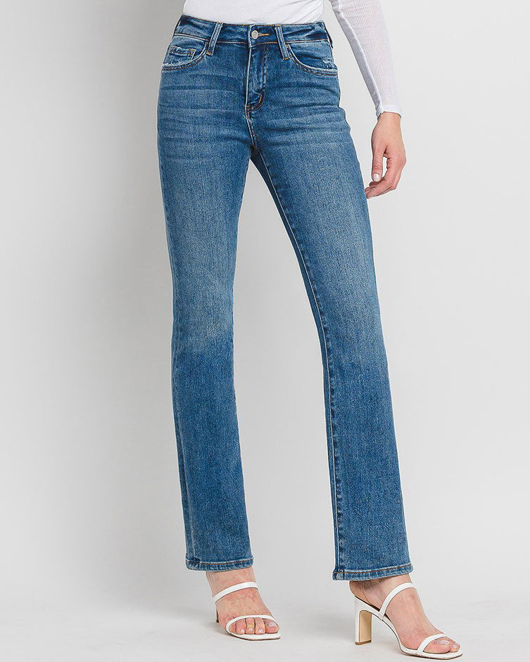 Shining High Rise Bootcut Jeans (8045186056443)