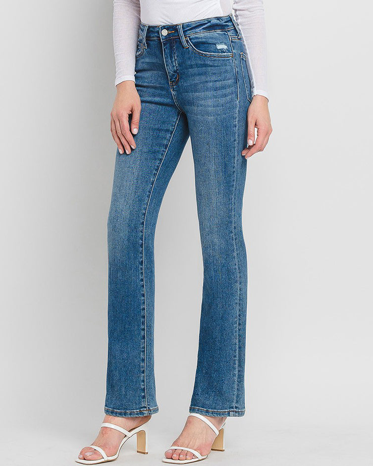 Shining High Rise Bootcut Jeans (8045186056443)