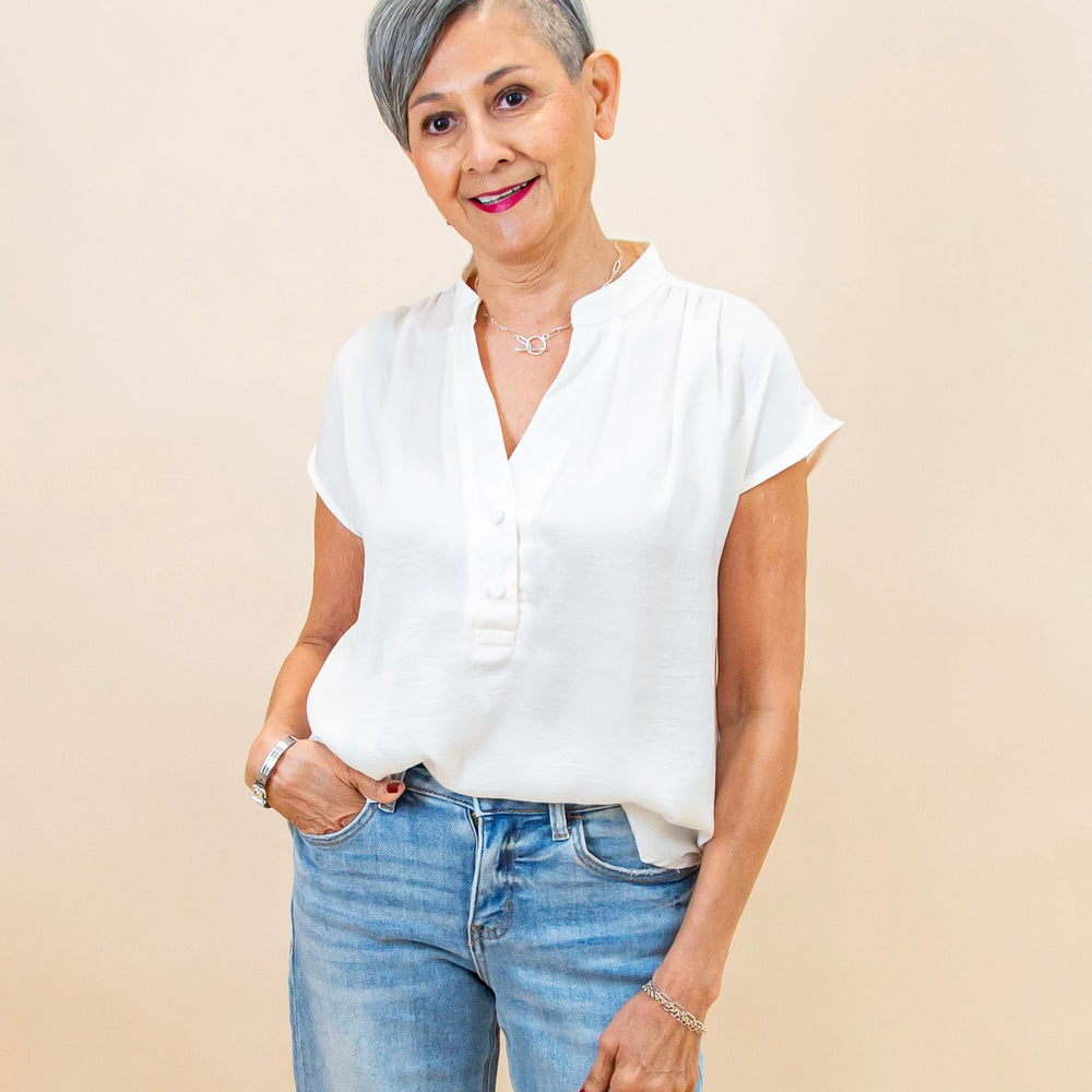 Softly Said Blouse in Champagne (8988221800699)