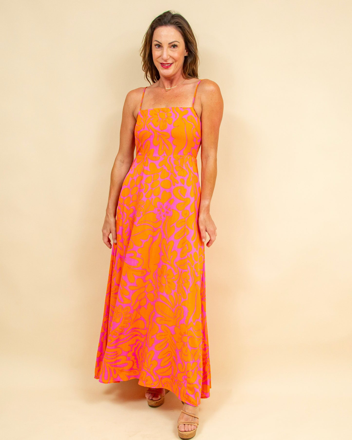 Bright Days Ahead Maxi Dress in Fuschia (9043731480827)