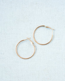  Hannah's Hoops - Smooth Small Hoops in Gold (8359467876603)