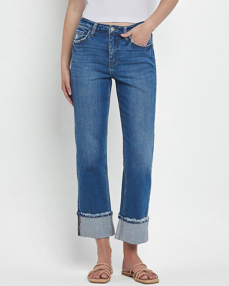 
                      
                        Daphne High Rise Cuffed Straight Jeans (8773729353979)
                      
                    