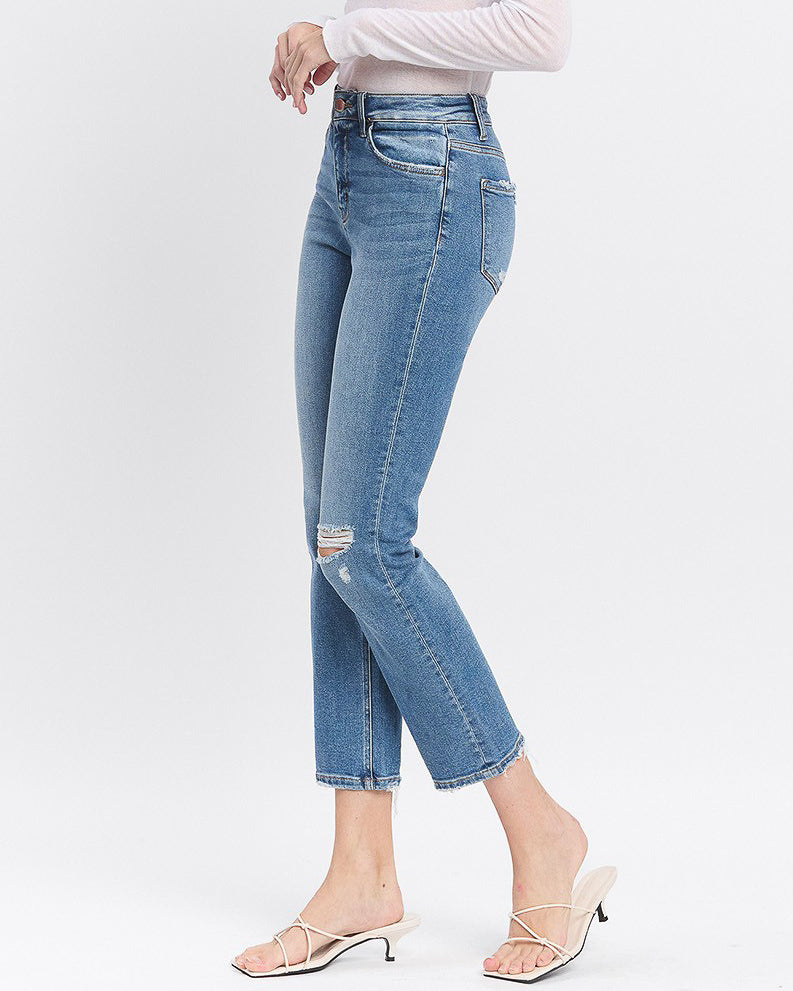 
                  
                    Excellant High Rise Slim Straight Jeans (8826111754491)
                  
                