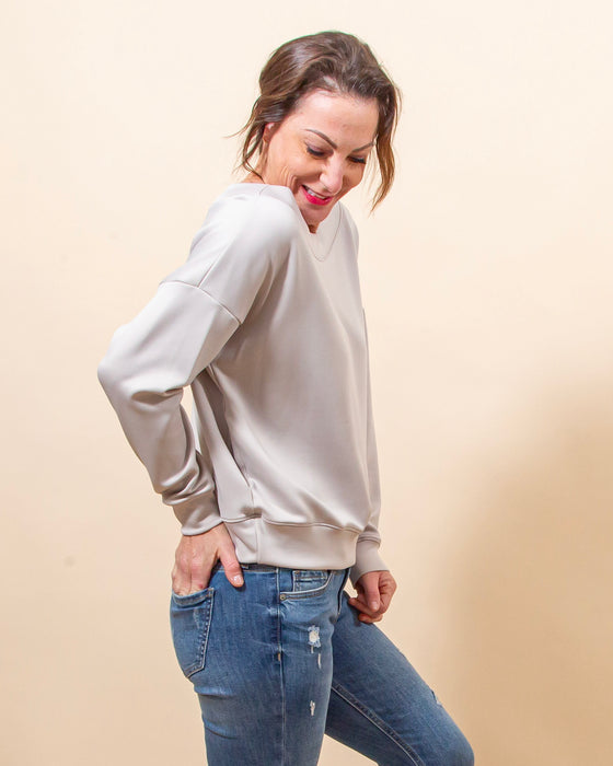 Comfort First Sweatshirt in Oyster (8158134173947)