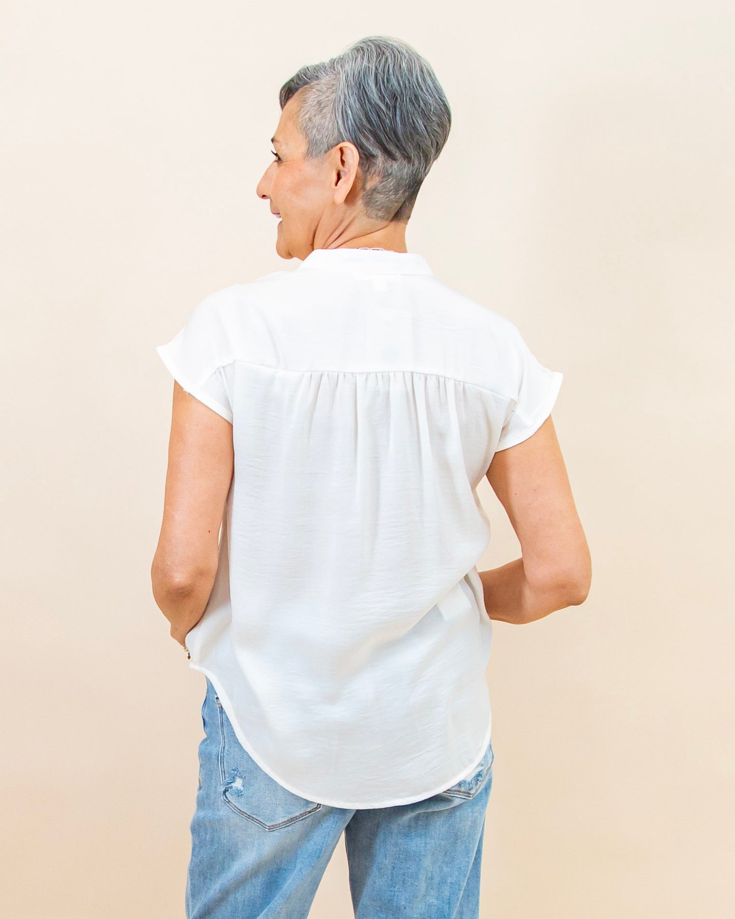 Softly Said Blouse in Champagne (8988221800699)