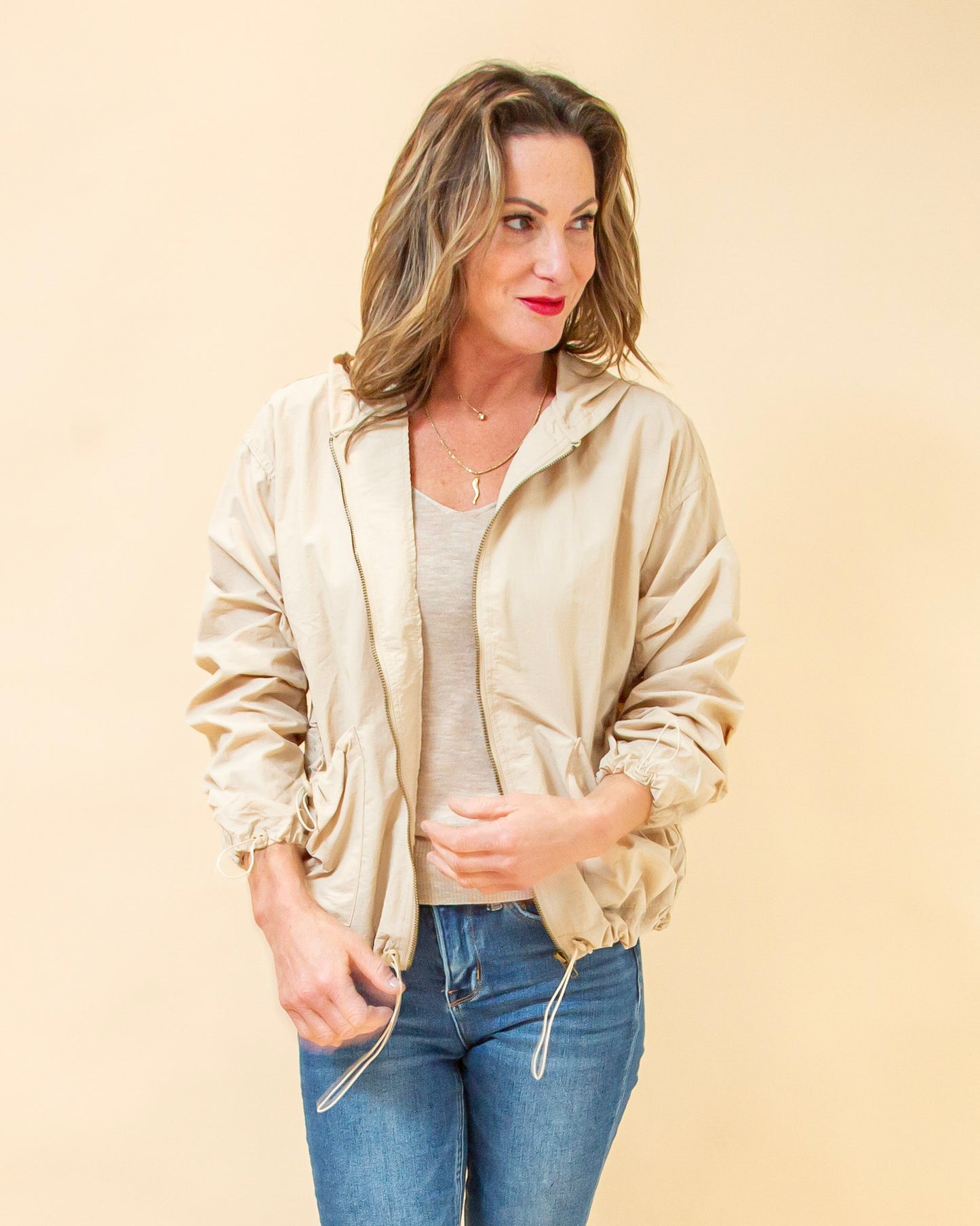 Breeze On By Jacket in Light Khaki (8931706863867)