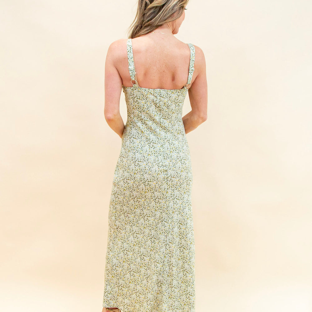 
                  
                    Love in Bloom Midi Dress in Olive (8955518943483)
                  
                