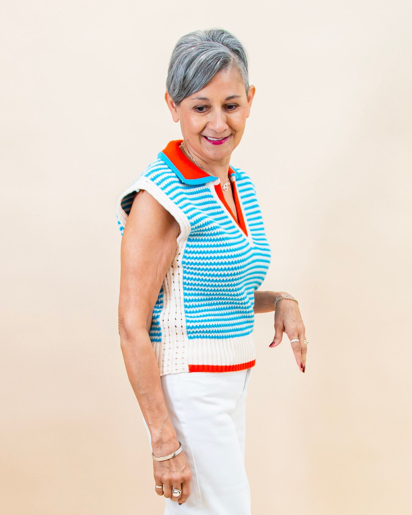 Shore Thing Top in Blue (8988221440251)