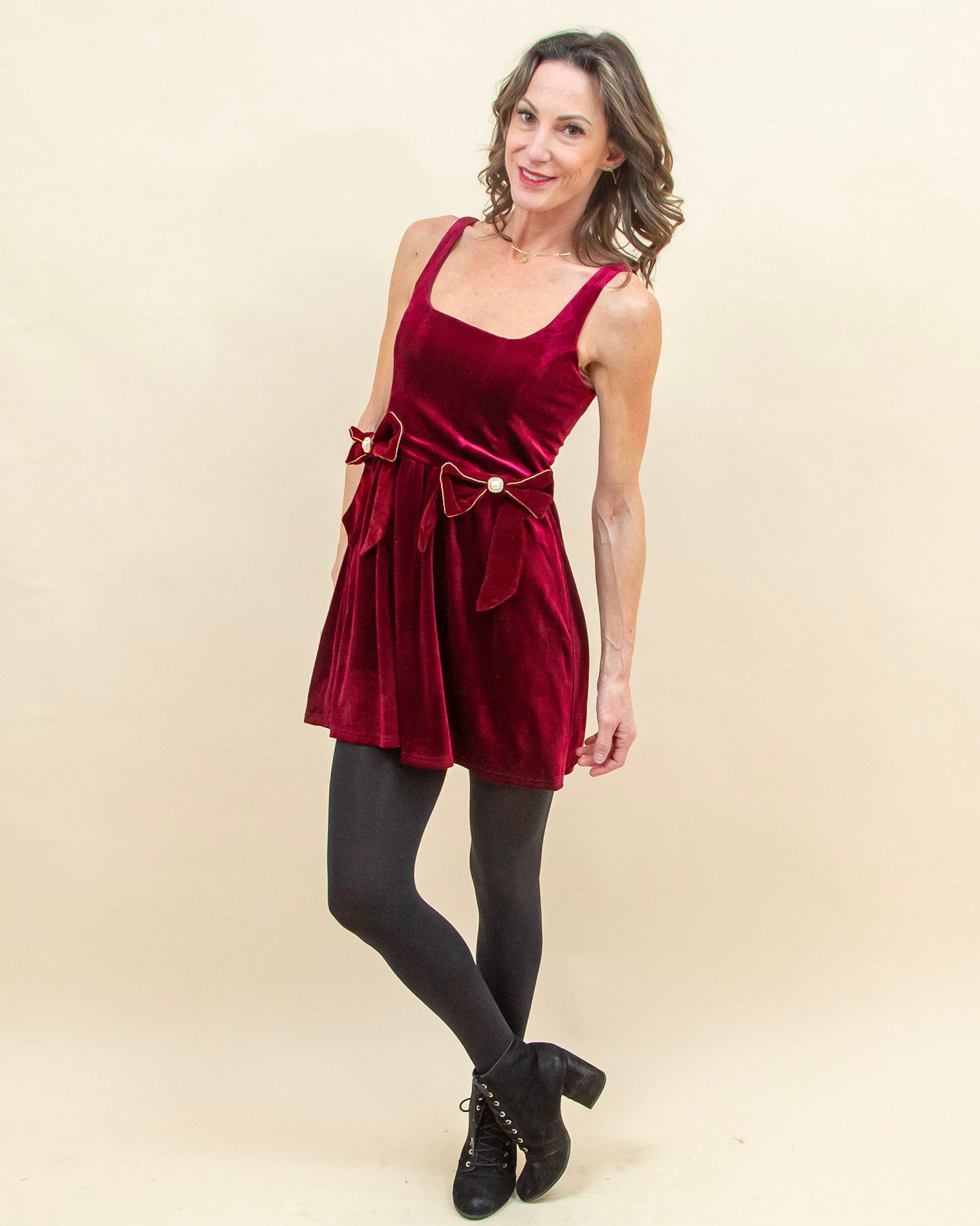 Perfect Present Dress in Burgundy Small Perfect Present Dress in Burgundy Small