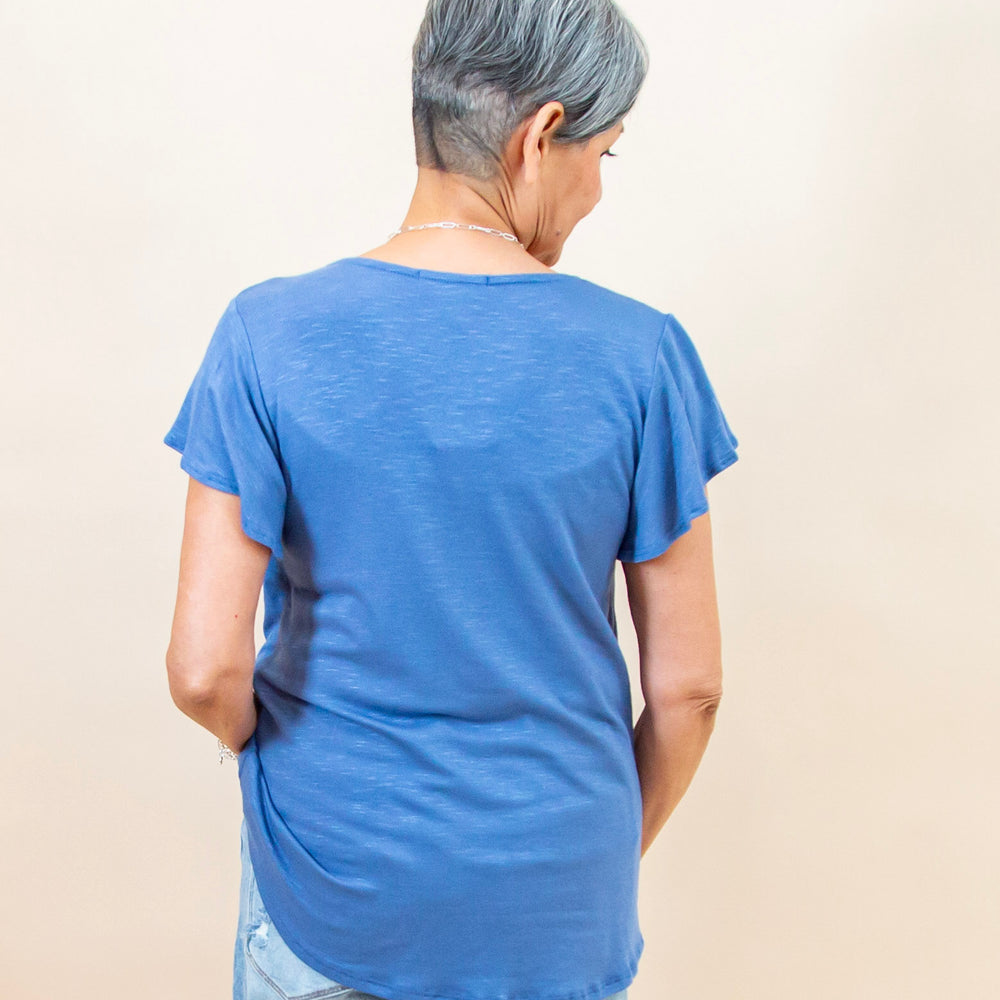 Just My Type Top in Denim (8954605175035)