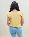 A Little Flare Top in Dusty Yellow (8327072579835)