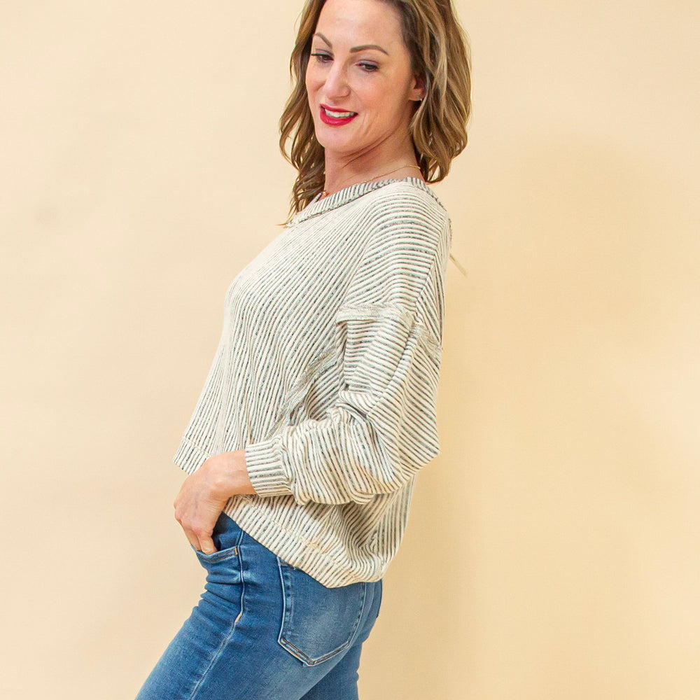 
                  
                    Get In Line Top in Taupe (8327107182843)
                  
                