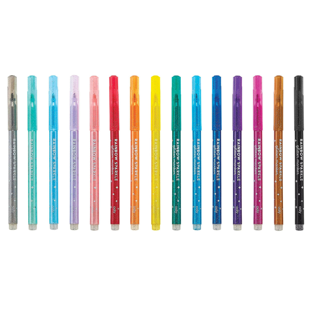 
                  
                    Rainbow Sparkle Glitter Markers - Set of 15 (8912308895995)
                  
                