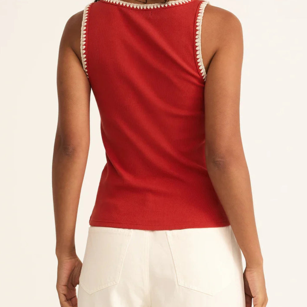 
                  
                    Jaidynn Rib Tank in Cabana Red (8978979356923)
                  
                