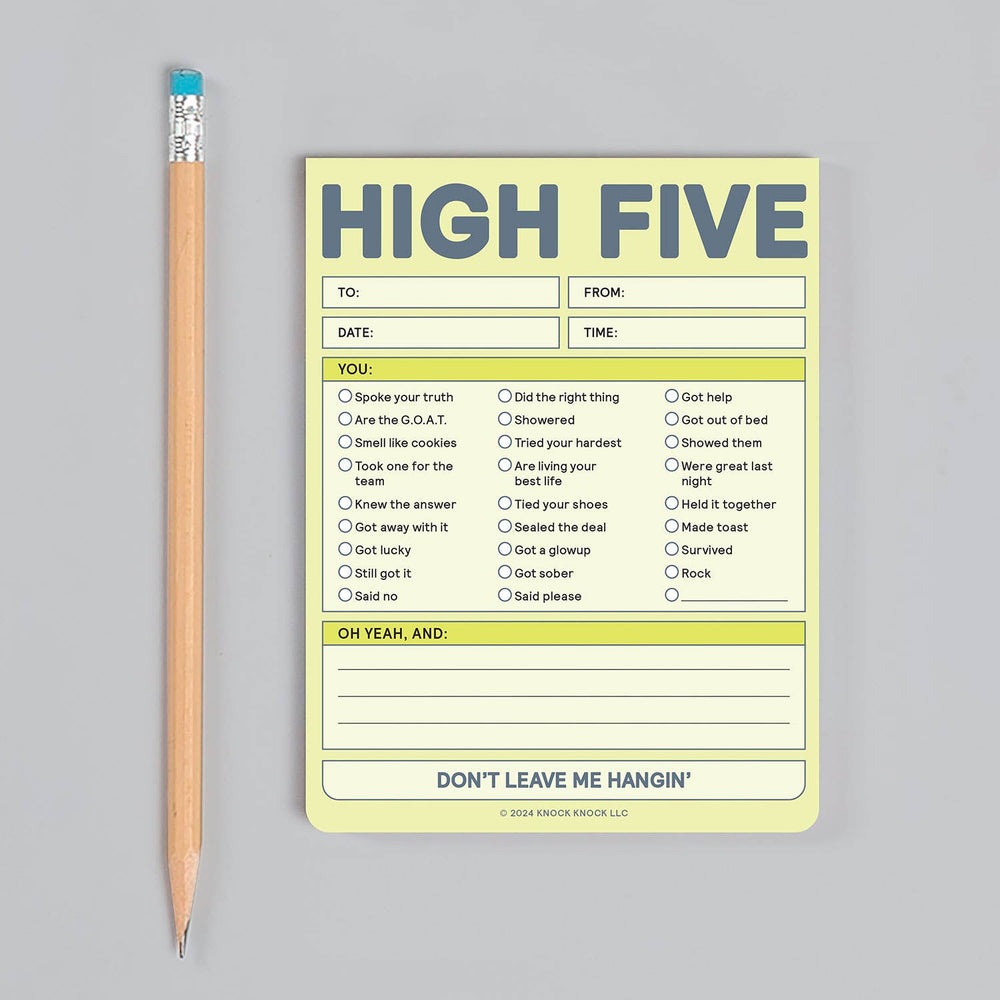 
                  
                    High Five Nifty Note Pad (Pastel Version) (8907323080955)
                  
                