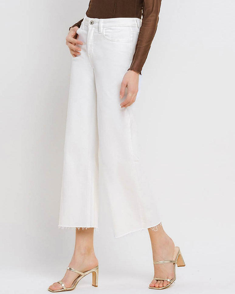 
                  
                    Optic White High Rise Crop Wide Leg Jeans (8954568900859)
                  
                