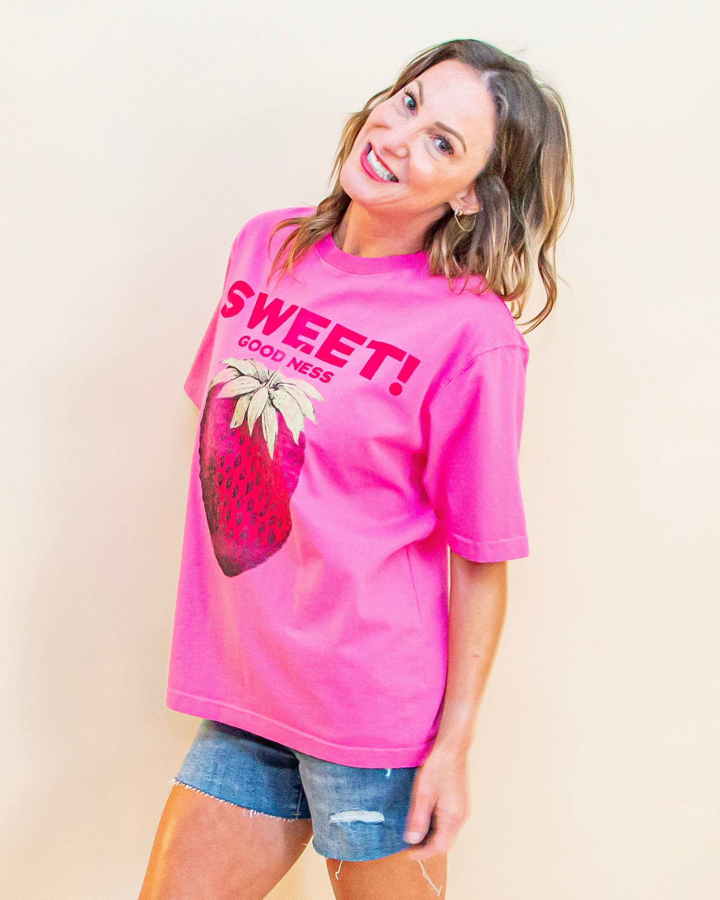 Harvest Vintage Wash Tee in Strawberry (9033029189883)
