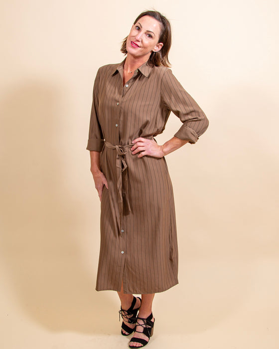 First In Line Dress in Olive (8162772648187)