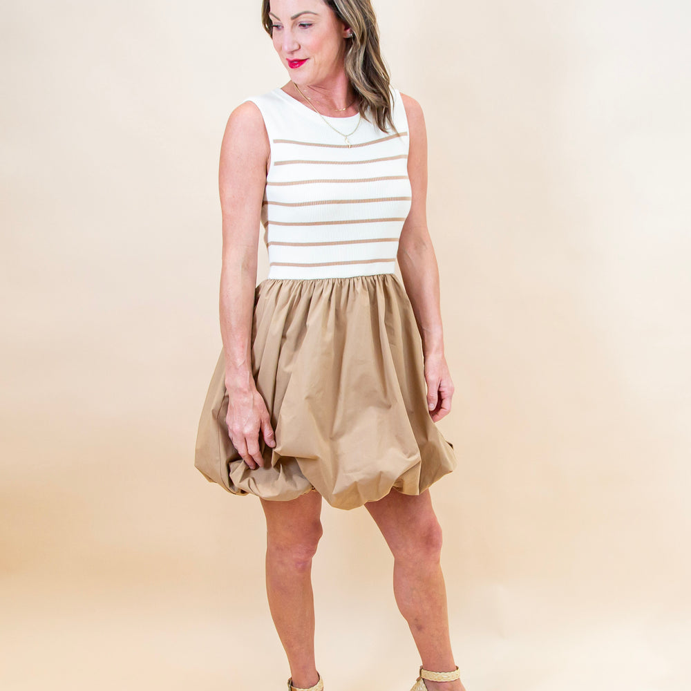 
                  
                    Floating By Dress in White/Taupe (8965988516091)
                  
                