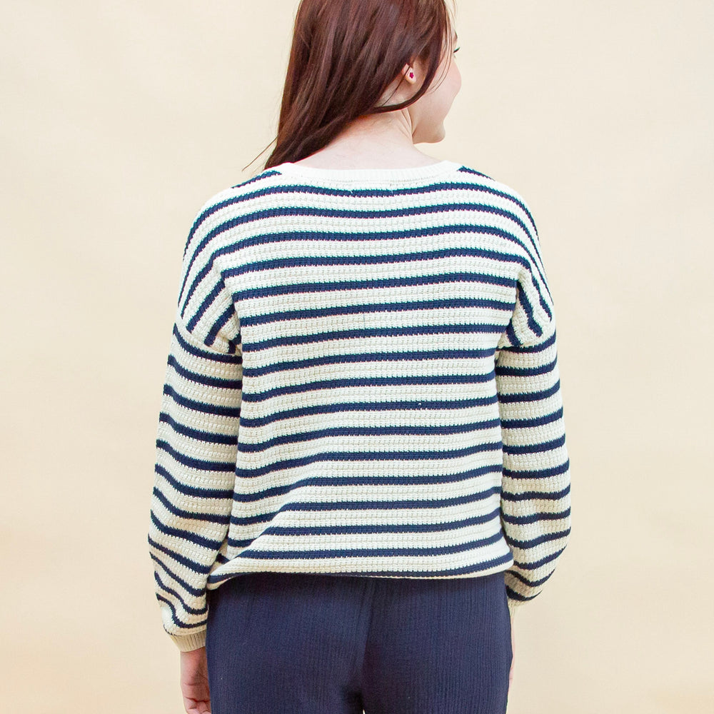 
                  
                    Simply Timeless Stripe Sweater in Ivory (8955518025979)
                  
                