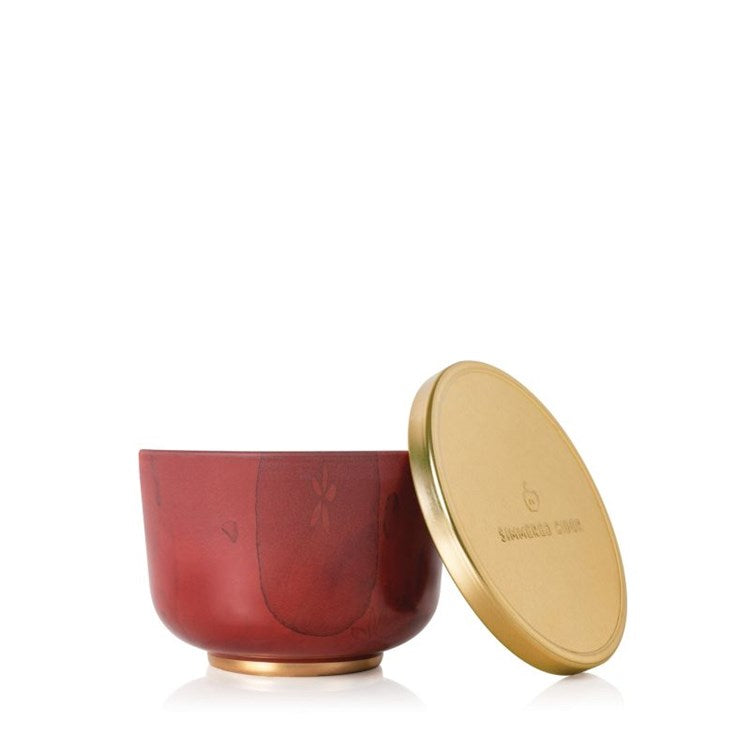 Simmered Cider Tin Candle w/ Gold Lid (9089643577595)