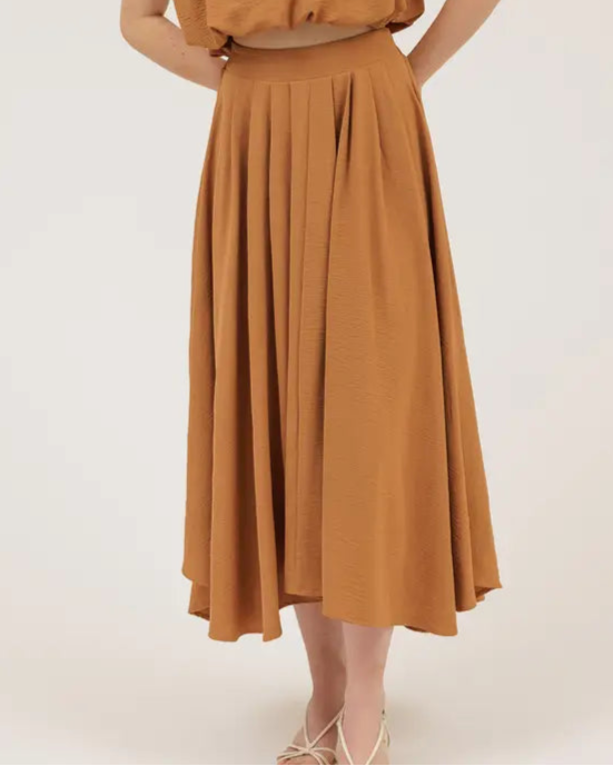Can't Help Loving Skirt in Camel (9062125633787)