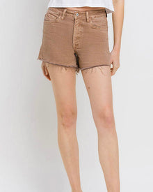  Mom Super High Rise Shorts in Warm Taupe (8330544808187)