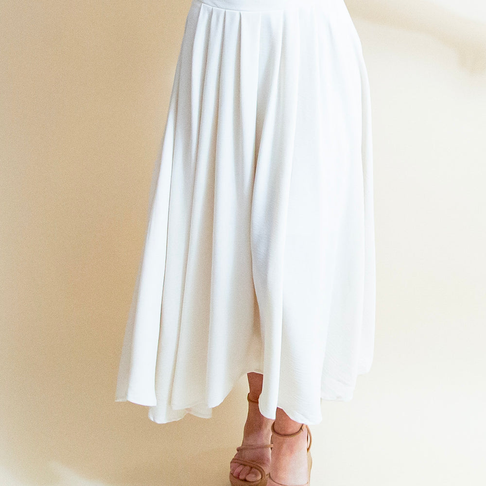 Can't Help Loving Midi Skirt in Cream (8327071662331)