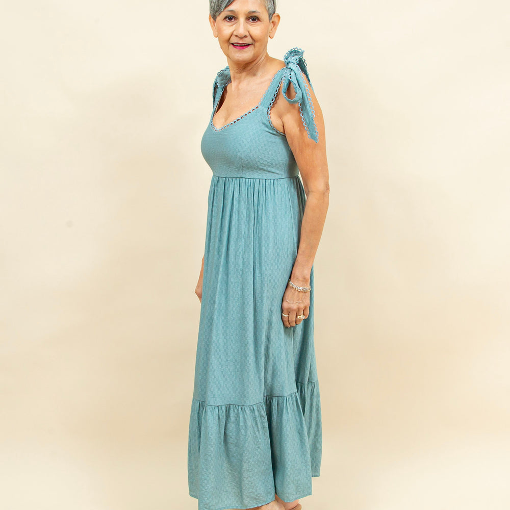 Warm Days Ahead Dress in Dusty Mint (8955530576123)