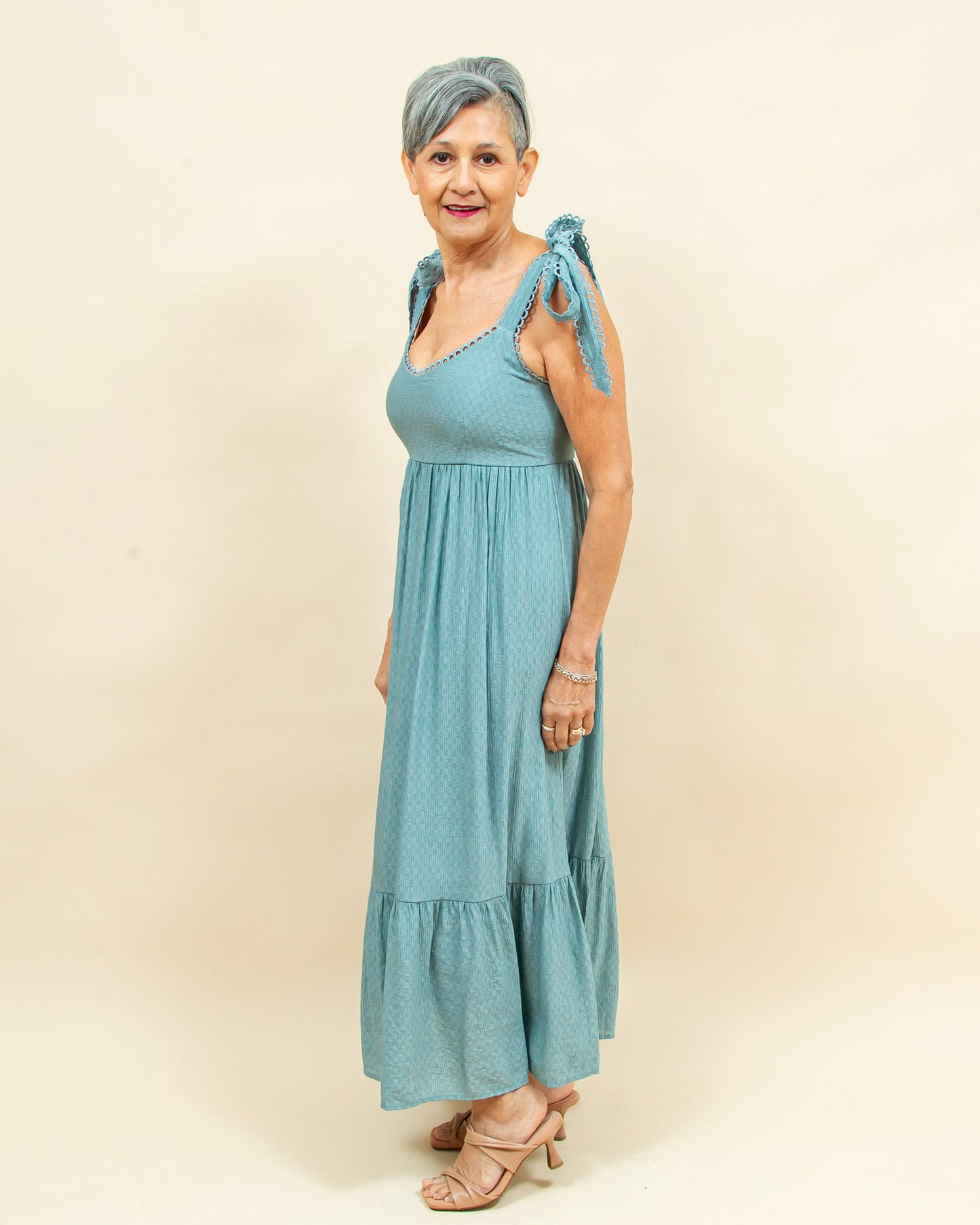 Warm Days Ahead Dress in Dusty Mint (8955530576123)